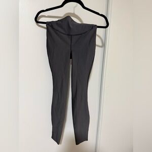 Lululemon Base Pace High-Rise Tight Two-Tone Ribbed Black Gull Grey